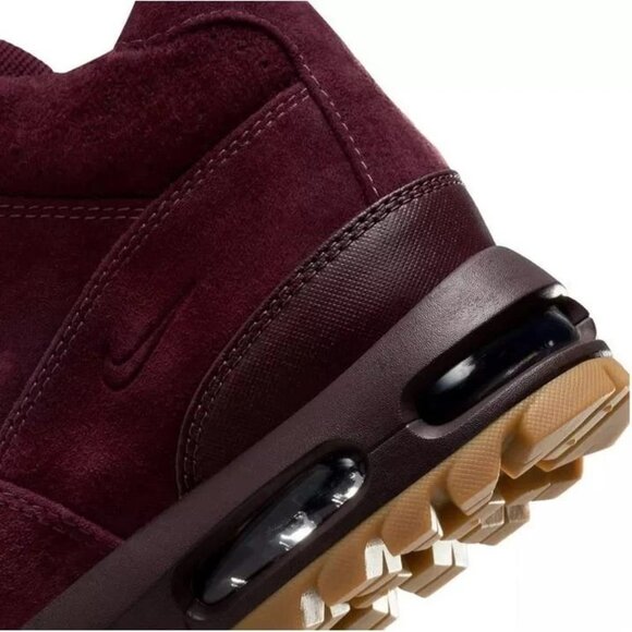 New Nike Air Max Goadome 865031-602 Men's Deep Burgundy Suede Ankle Boots - Picture 5 of 7